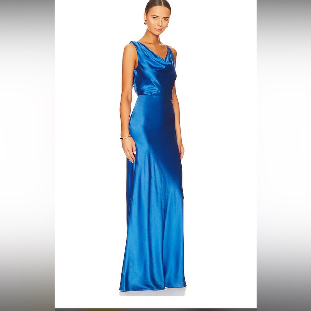 Sanderson Dress in Azure Blue- Veronica Beard